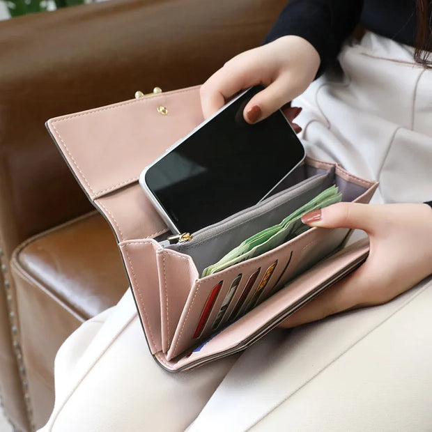 2023 Brand Luxury Women Wallet Long Purse Clutch Large Capacity Female Wallets Lady Phone bag Card Holder Carteras Mujer