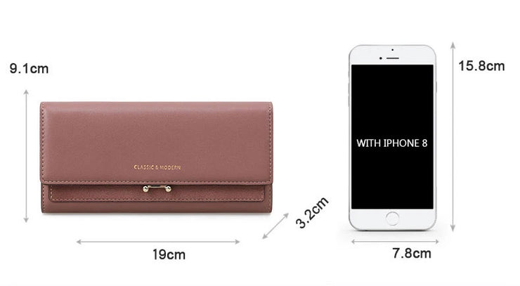 2023 Brand Luxury Women Wallet Long Purse Clutch Large Capacity Female Wallets Lady Phone bag Card Holder Carteras Mujer