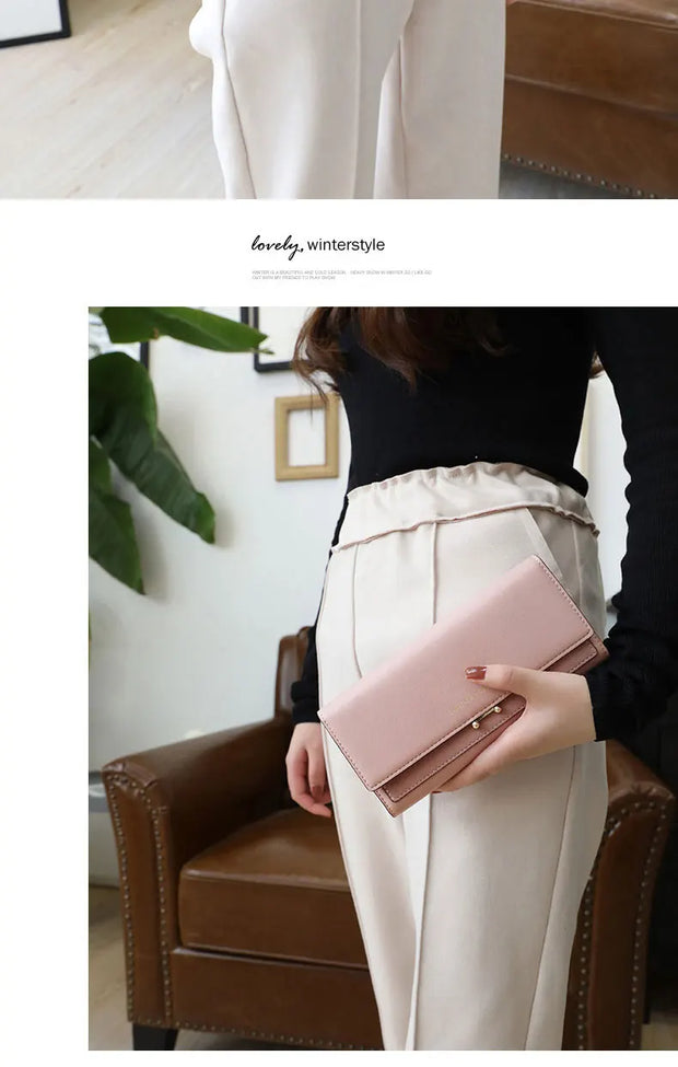 2023 Brand Luxury Women Wallet Long Purse Clutch Large Capacity Female Wallets Lady Phone bag Card Holder Carteras Mujer