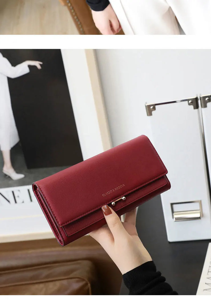 2023 Brand Luxury Women Wallet Long Purse Clutch Large Capacity Female Wallets Lady Phone bag Card Holder Carteras Mujer