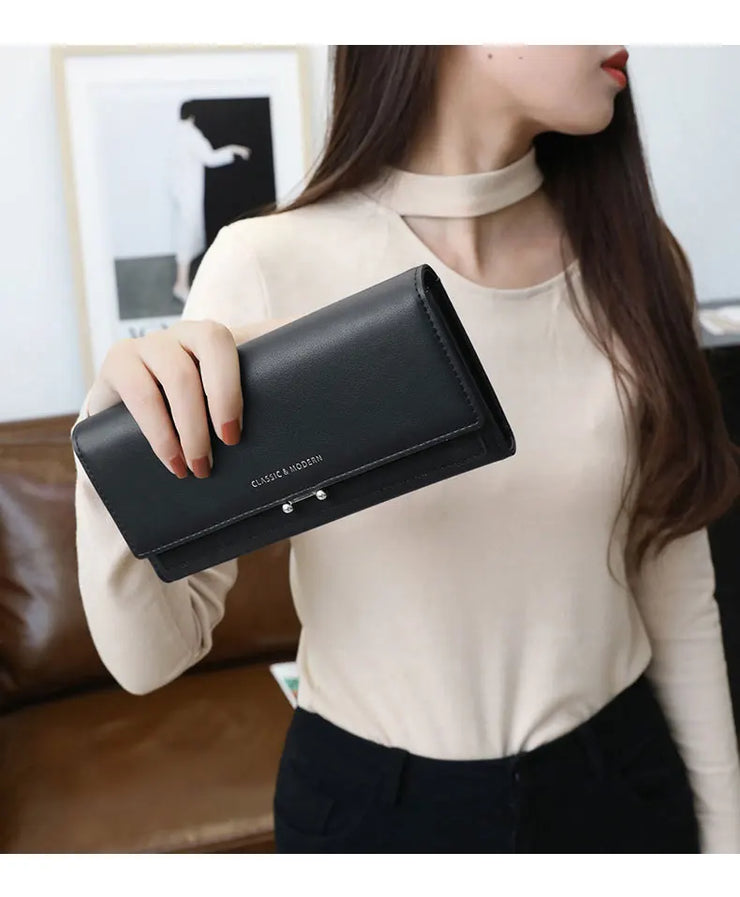 2023 Brand Luxury Women Wallet Long Purse Clutch Large Capacity Female Wallets Lady Phone bag Card Holder Carteras Mujer