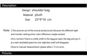 Faux Fur Tote Bag Women's Bucket Plush Luxury Design Ladies Handbags Soft Winter Crossbody Shoulder Bags Bolsa Feminina