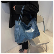 Women Tote Bag Fashion Underarm Pouch Large Capacity Soft  Leather Shoulder Bag Retro Crossbody Bag Casual Portable BucketBags