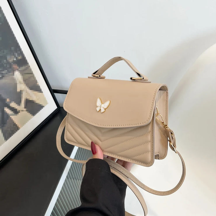 PU Versatile And Fashionable Portable Small Square Bag, Single Shoulder Crossbody Bag