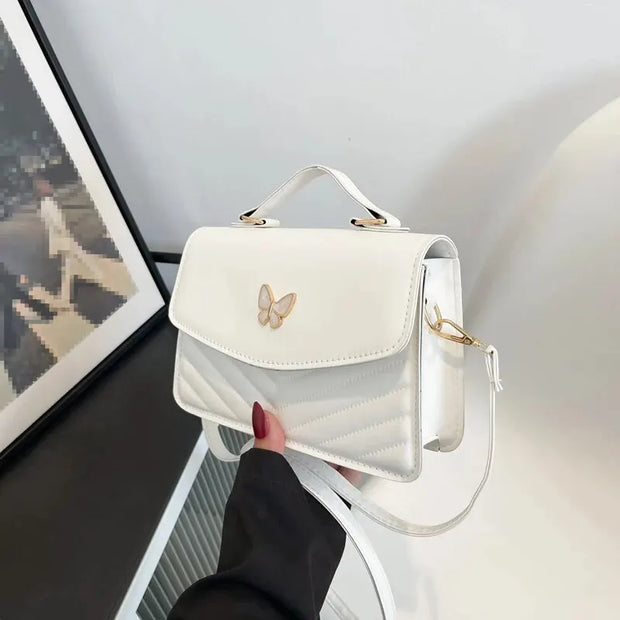 PU Versatile And Fashionable Portable Small Square Bag, Single Shoulder Crossbody Bag