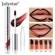 5 Colors Waterproof Lip Liner Peel Off Tattoo Lipgloss Lasting Matte Lip Tint Brown Contour Tear-off Lips Makeup Stain Cosmetics