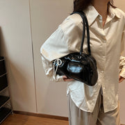 Fashionable Underarm Bow Bag for Women 2024 Korean Edition New Simple Leisure Pillow Bag Trendy Versatile Shoulder Bag