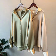 Spring satin blouse