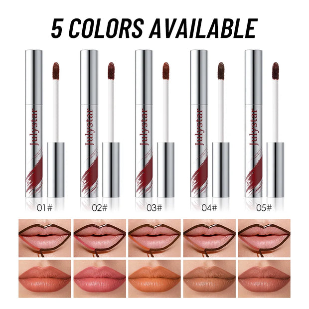 5 Colors Waterproof Lip Liner Peel Off Tattoo Lipgloss Lasting Matte Lip Tint Brown Contour Tear-off Lips Makeup Stain Cosmetics