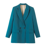 Blazer Woman Black Beige Khaki Blue Green Gray Women coat Fashion Office Wear Women's Blazers Jacket