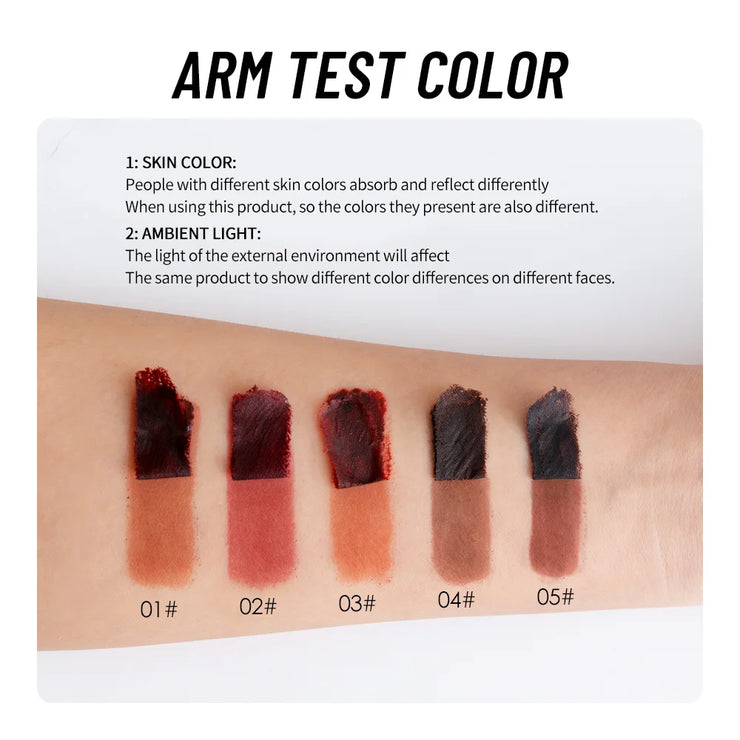 5 Colors Waterproof Lip Liner Peel Off Tattoo Lipgloss Lasting Matte Lip Tint Brown Contour Tear-off Lips Makeup Stain Cosmetics