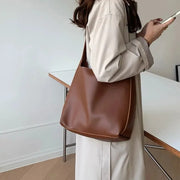 All-Match Women Shoulder Bag Solid Fashion Handbag Crossbody Bag Women's Minimalist PU Leather Bag For Work