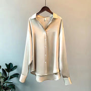 Spring satin blouse