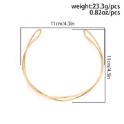 Vintage Metal Wire Torques Choker Necklace Women Collar Punk Gold Color Open Cuff Adjustable Chain Grunge Jewelry Steampunk Men