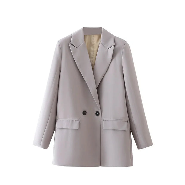 Blazer Woman Black Beige Khaki Blue Green Gray Women coat Fashion Office Wear Women's Blazers Jacket