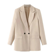 Blazer Woman Black Beige Khaki Blue Green Gray Women coat Fashion Office Wear Women's Blazers Jacket