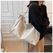 Women Tote Bag Fashion Underarm Pouch Large Capacity Soft  Leather Shoulder Bag Retro Crossbody Bag Casual Portable BucketBags