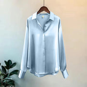 Spring satin blouse